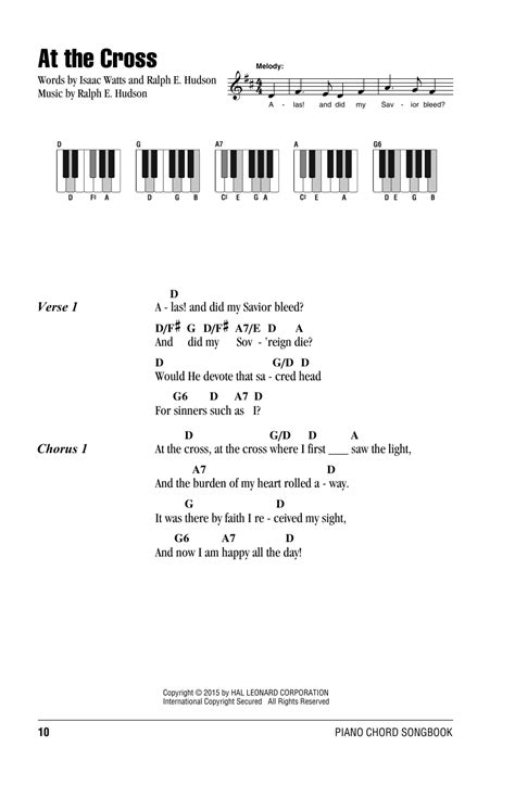 on the cross chords|At The Cross .